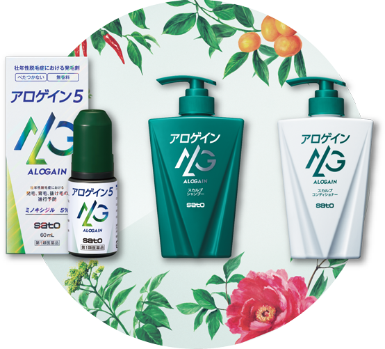 Launch of ALOGAIN series of hair-growth agents