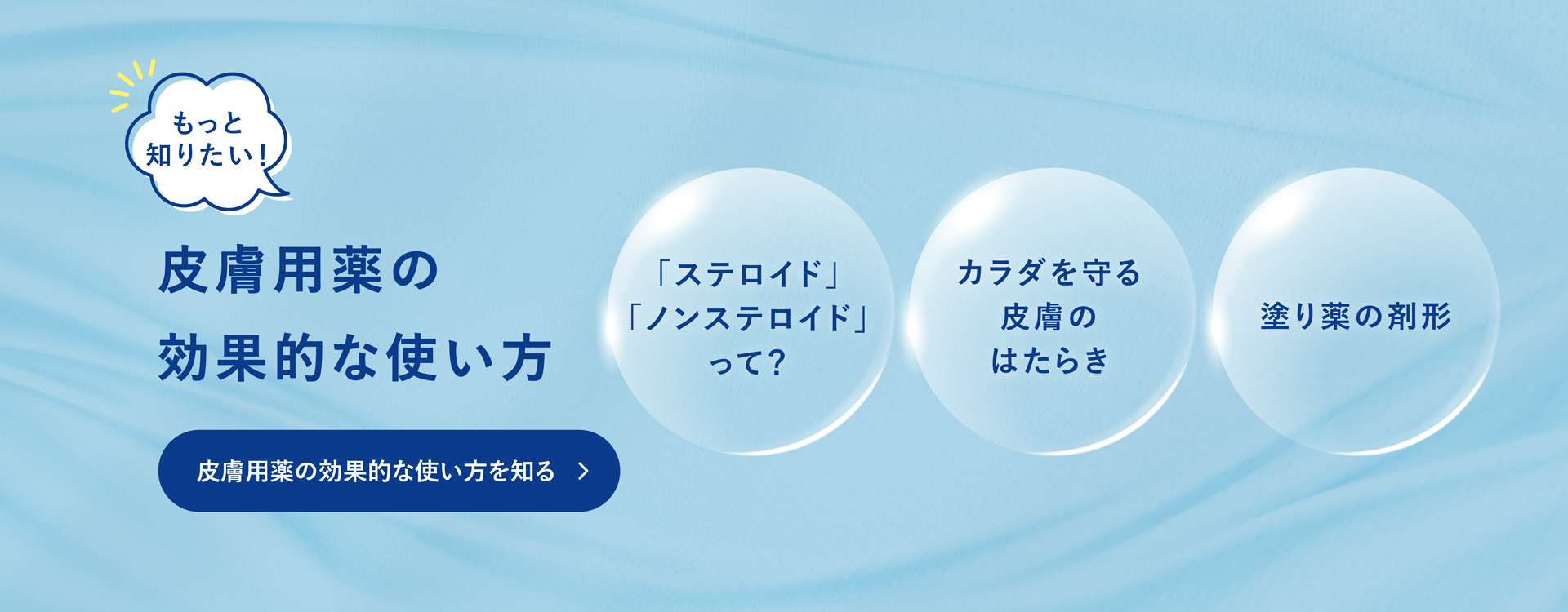 もっと知りたい！皮膚用薬の効果的な使い方